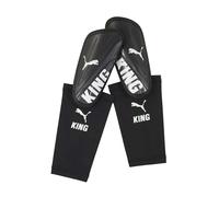 Puma King Shin & Ankle Guards - Black/White - 60mm x 160mm x 80mm - Black/White - 25% Propylene/25% Polyester/25% EVA/25% Elastane