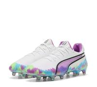 Puma King Ultimate.1 Firm Ground Football Boots Womens White/Purple 3 UK
