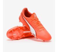 PUMA Kids King Ultimate Firm Ground Football Boots Juniors Glowing Red 5 UK Child