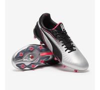 Puma King Ultimate Launch Firm Ground Football Boots Mens Silver/Black 8.5 UK