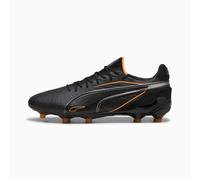 PUMA King Ultimate FG/AG Football Boots Unisex, Black/Heat Fire/Silver, size 12