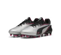 PUMA King Ultimate FG/AG Football Boots Women, Silver/Black/Sun Struck, size 7