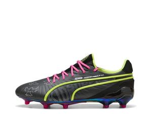 PUMA King Ultimate FG/AG 'KidSuper Black Electric Lime' 108437-01 7.5