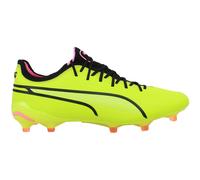 PUMA King Ultimate FG/AG Women's Football Boots, Electric Lime/Black/Poison Pink, size 3.5