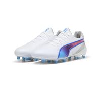 Puma KING ULTIMATE FG/AG Unisex Football Boots - White - Size UK 10.5