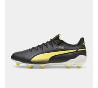 Puma King Ultimate Firm Ground Football Boots 8.5 Blk/Wht/Yellow