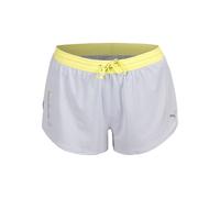 Puma Knit 3in Split Running Shorts Women - Lightgrey, Yellow, Size 8