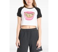 PUMA lace-trim graphic-print T-shirt - White M-L-XL