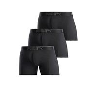 Puma 'Lifestyle' Pack of 3 Boxer Shorts Black
