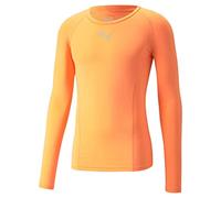 Puma Mens Liga Baselayer Long Sleeve Top Orange S
