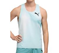 Puma LightSpeed UltraWeave Graphic Mens Running Vest Green Run Training Tank Top