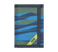 PUMA Little Kids Rise Trifold Wallet, Navy/Green, OS