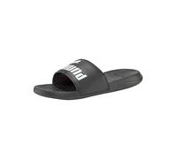 Puma Logo Print Sliders Black / White