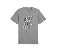 Puma Logo Print T-Shirt Grey