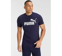 Puma Logo Print T-Shirt Marine