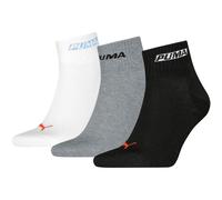 Puma Logo Stacking Quarter Socks 3 Pairs