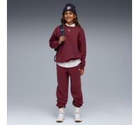 PUMA Loungewear Oversized Sweat Suit Youth, Ruby Shimmer, size 11-12 Youth