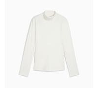 PUMA Lucy Long Sleeve Mockneck Golf Top Women, Warm White, size Large