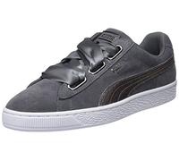 PUMA Lunalux Women's Suede Heart Trainers, Smoked Pearl, 5 UK