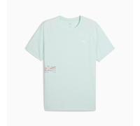 Puma M Run Graphic Mesh Tee - Peaceful Blue - XS