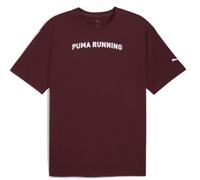 Puma M Run Graphic Tee Oversized - Ruby Shimmer - S