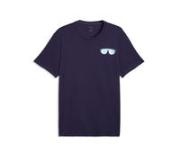 PUMA M Run Nitro Graphic Tee Deep Plum