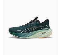 PUMA Magnify Nitro™ 3 Running Shoes Men, Green Terrain/Heat Fire, size 9