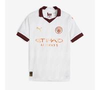 PUMA Manchester City 23/24 Away Jersey Youth, White/Aubergine, size 5-6 Youth