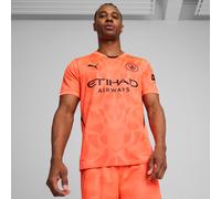 PUMA Men’s Manchester City FC 2024/25 Soccer Goalkeeper Shirt - Orange - Size: XL