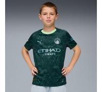 PUMA Manchester City 25/26 Fourth Jersey Youth, Green Terrain, size 9-10 Youth