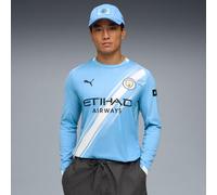 PUMA Manchester City 25/26 Long Sleeve Home Jersey Men, Light Blue/White, size XL