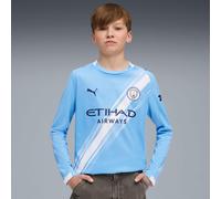 PUMA Manchester City Kids Home Shirt 2025/26 Season - Long Sleeve - Team Light Blue - Size: 15/16 Years