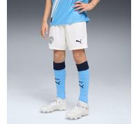 PUMA Manchester City 25/26 Shorts Youth, White/Light Blue, size 13-14 Youth
