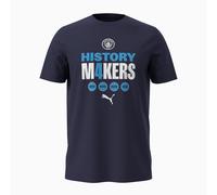 PUMA Manchester City Connect 4 Winners' Tee Shirt, Dark Blue, size Large