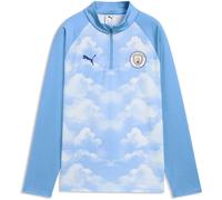 Puma Manchester City Fc 26/27 Warm Up Pre Match Junior Half Zip Sweatshirt