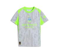 PUMA Manchester City FC Kids' 3rd Jersey 25/26, Blue (Cool Weather x Pro Green), 152