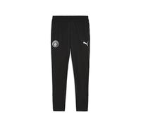 PUMA Manchester City FC Men's Training Pants with Pockets 25/26, Black (Black x Silver), 3XL