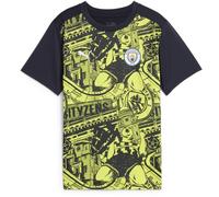 Puma Manchester City Pre-Match Junior Short Sleeve Jersey 2024/2025 Size: 11-12 years, Colour: Yellow
