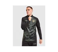 PUMA Manchester City FC Warm Up 1/4 Zip Top - Black - Mens S