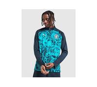 PUMA Manchester City FC Warm Up 1/4 Zip Top - Blue - Mens L