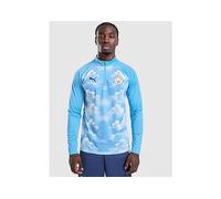PUMA Manchester City FC Warm Up 1/4 Zip Top - Blue - Mens S