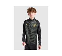 PUMA Manchester City FC Warm Up 1/4 Zip Top Junior - Black - Kids 7-8Y