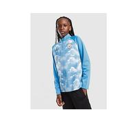 PUMA Manchester City FC Warm Up 1/4 Zip Top Junior - Blue - Kids 13-14Y