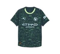 PUMA Manchester City Fourth Shirt 2025/26 Season - Authentic with Gift Box - Green Terrain - Size: M
