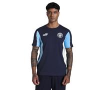 PUMA Manchester City ftblARCHIVE Men's T-Shirt, Navy Team Light Blue, L