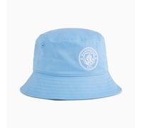 PUMA Manchester City Ftblessentials Bucket Hat, Light Blue/White, size Small