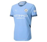 PUMA Manchester City Home Shirt 2024/25 Season - Authentic with Gift Box - Team Light Blue - Size: M