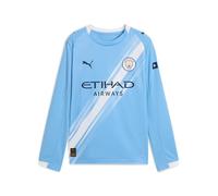 PUMA Manchester City Kids Home Shirt 2025/26 Season - Long Sleeve - Team Light Blue - Size: 11/12 Years