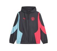 PUMA Manchester City Pre-match Anthem Hooded Jacket Mens Black Size L