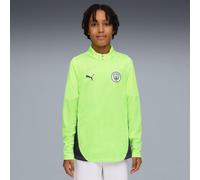 PUMA Manchester City Training Quarter-Zip Top Shirt Youth, Fizzy Apple/Blue Violet, size 11-12 Youth
